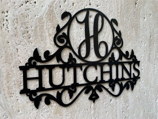 Personalized Name Surname Metal Wall Decor-4