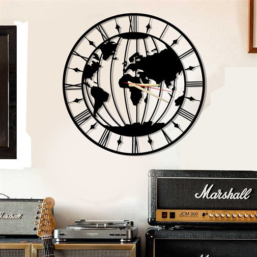 World Metal Wall Clock-3
