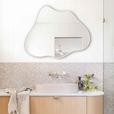 Wavy Cloud Aesthetic Wall Mirror