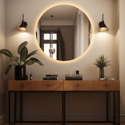 Modern Circle LED Mirror