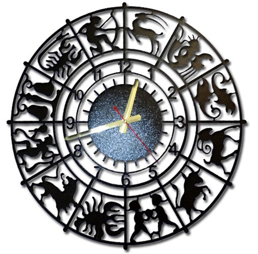 Astrology Metal Wall Clock-3