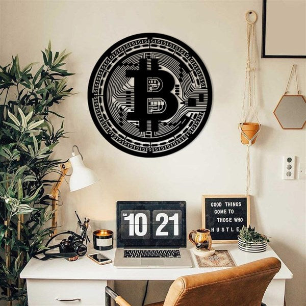 Bitcoin Metal Wall art
