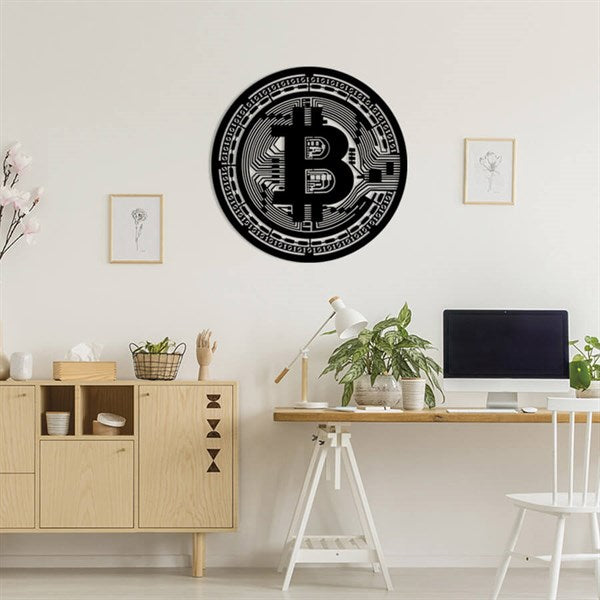 Bitcoin Metal Wall sign