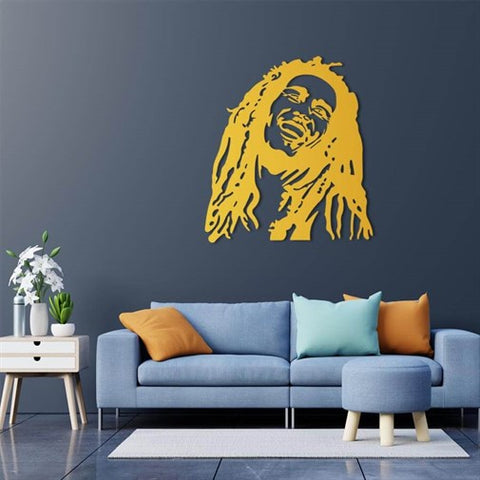 Gold Bob Marley Wall art