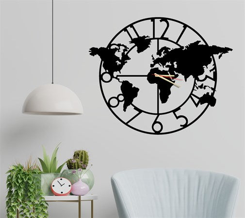 World Map Clock-1