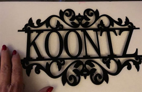 Personalized Nameplate Metal Wall Decor-2