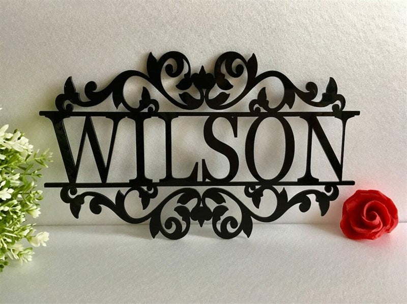 Personalized Nameplate Metal Wall Decor-0