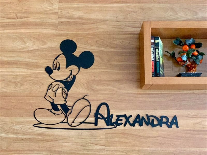 Custom Mickey Mouse Metal Wall Decor-0
