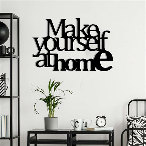 Make Yourself at home metal wall decor