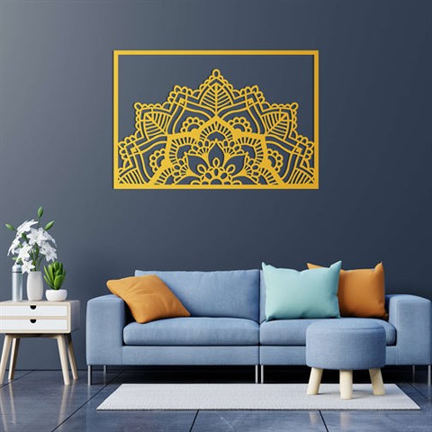 Gold Mandala Metal Wall Decor