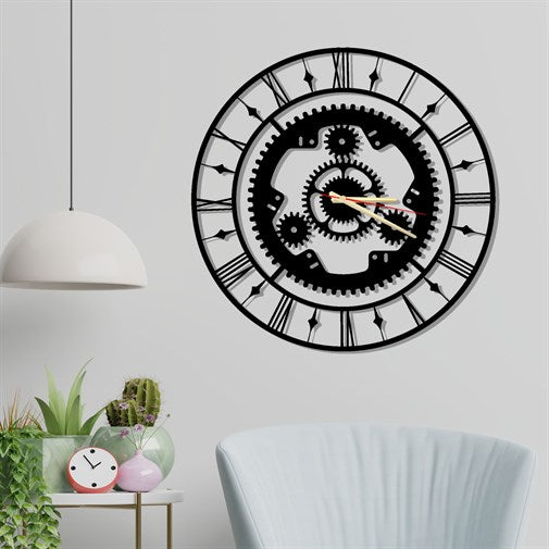 Mechanical Metal Wall Clock-2