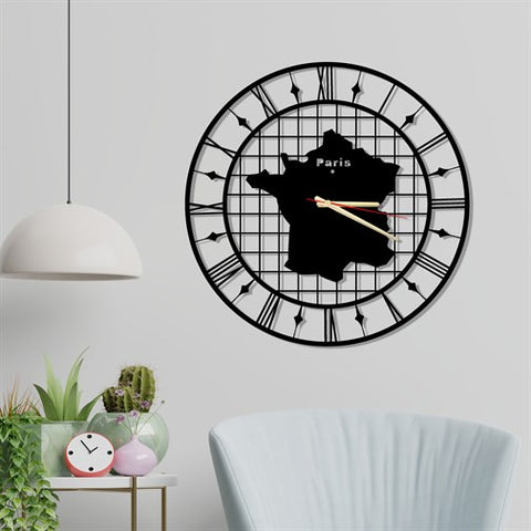 Paris Metal Wall Clock-3