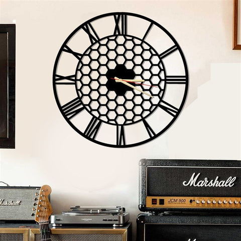 Honeycomb Wall Clock-0