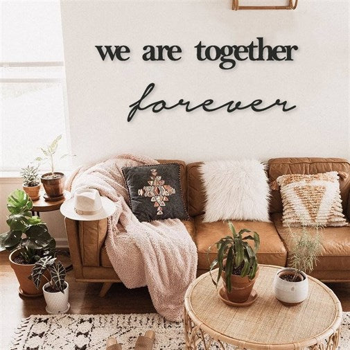 We Are Together Forever Metal Wall Decor-3
