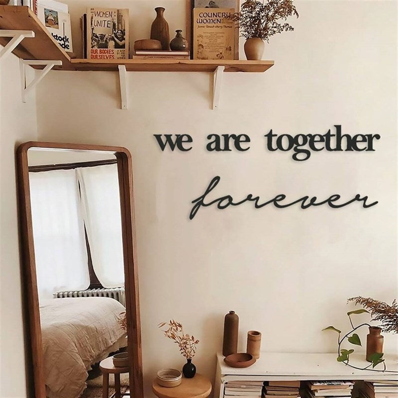 We Are Together Forever Metal Wall Decor-0