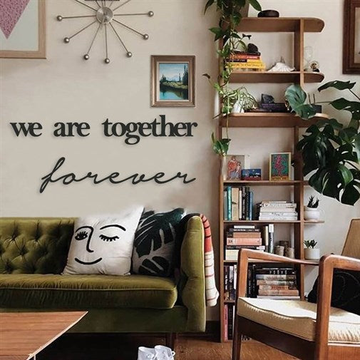 We Are Together Forever Metal Wall Decor-2
