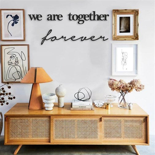 We Are Together Forever Metal Wall Decor-4