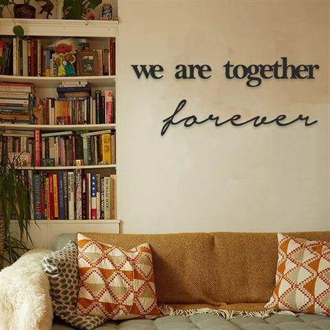 We Are Together Forever Metal Wall Decor-1