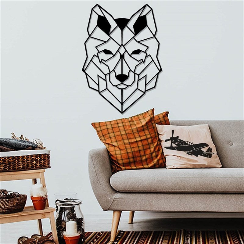 Wolf Metal Wall Art-0