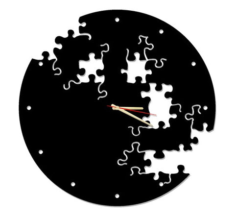 World Puzzle Metal Wall Clock-4
